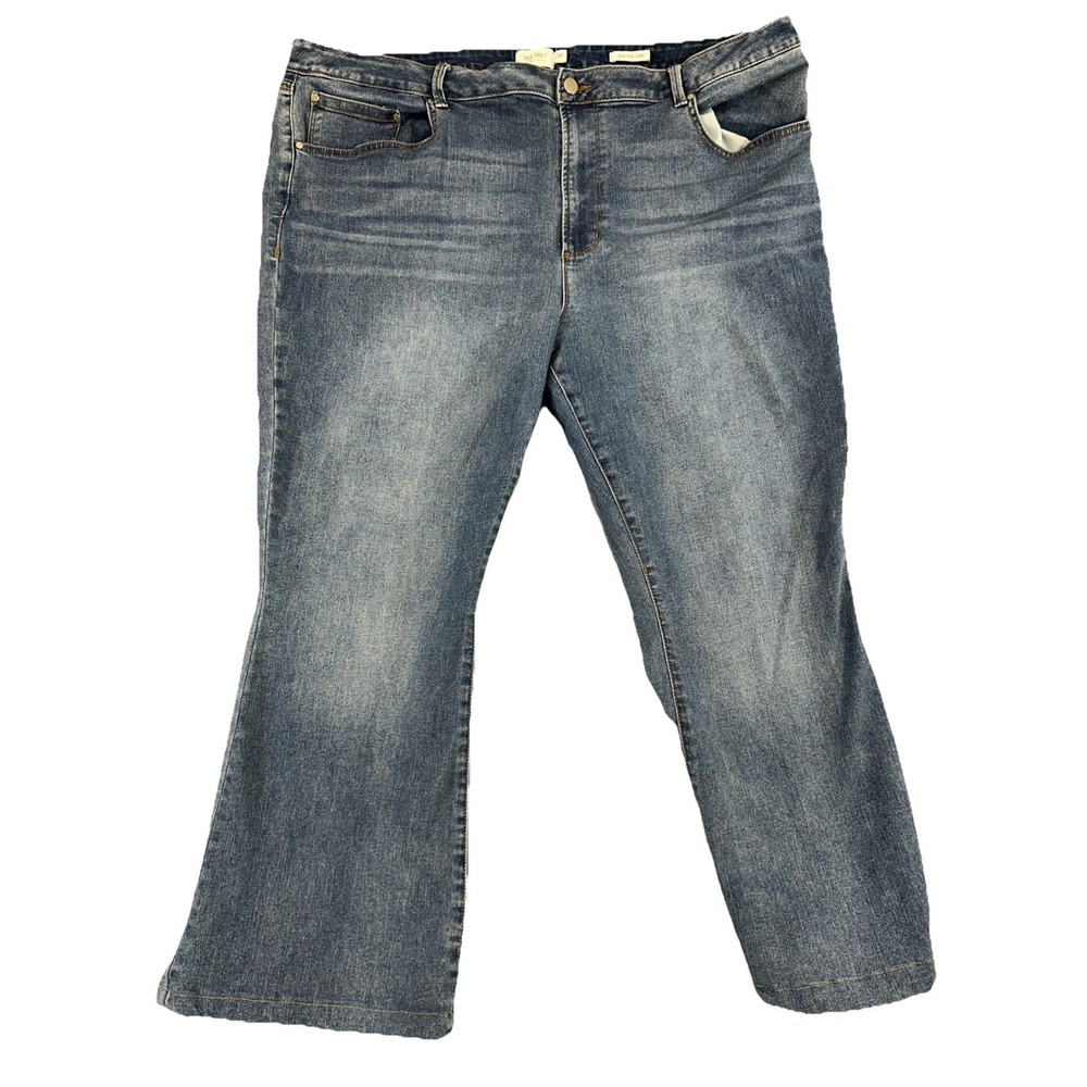 High-Rise Flare Women Blue True Craft Jeans Denim 22WR
